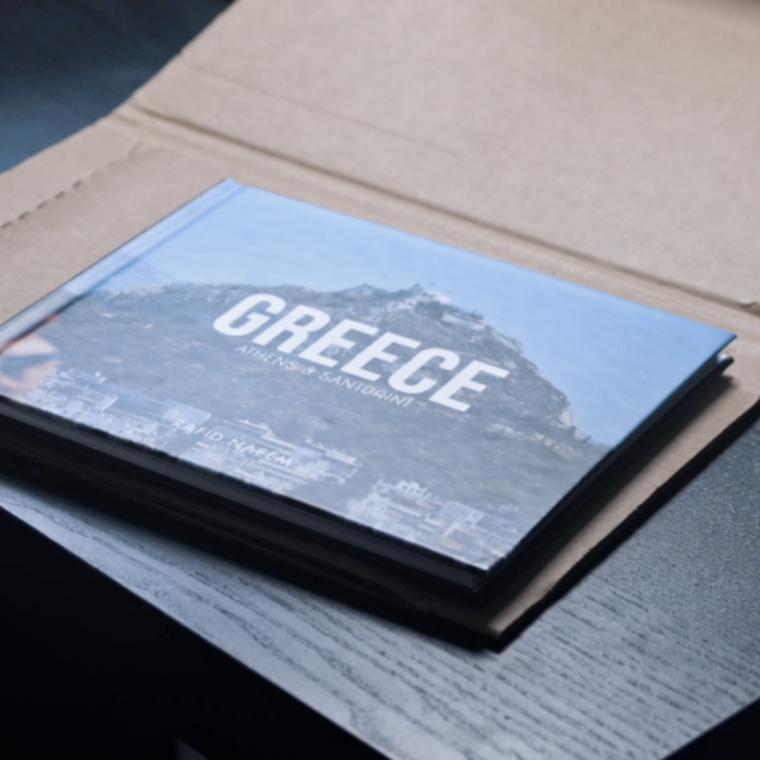 Greece travel photo book gift